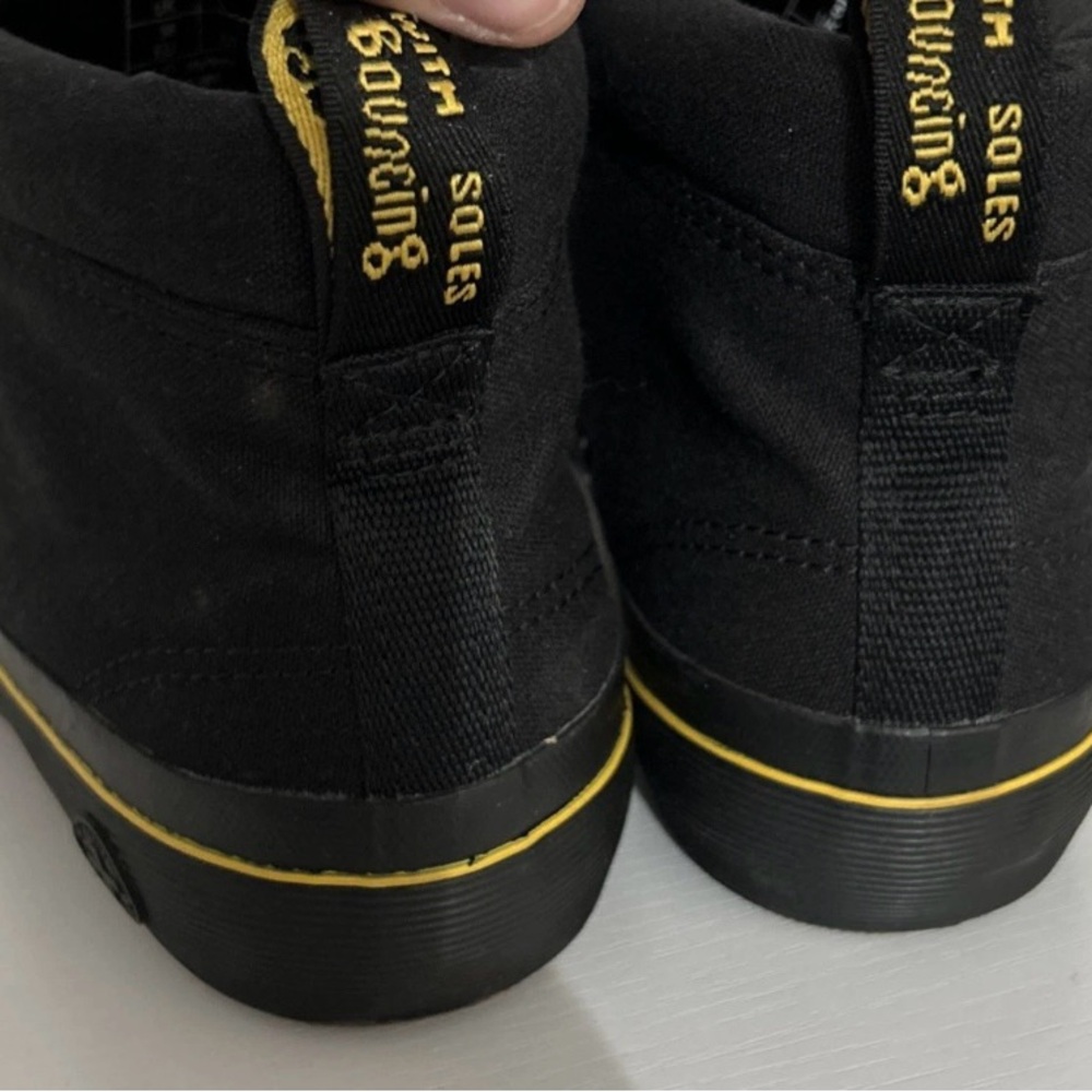 Dr Martens Docs Allana Black Canvas High Top Sneakers Boots Shoes-Womens 7 - Picture 6 of 9